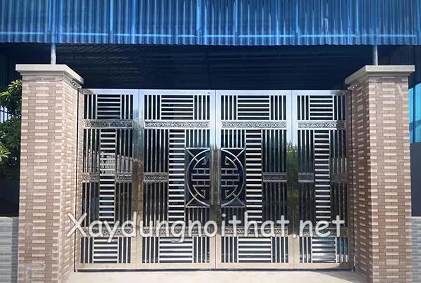 Mẫu cổng inox 304 hiện đại