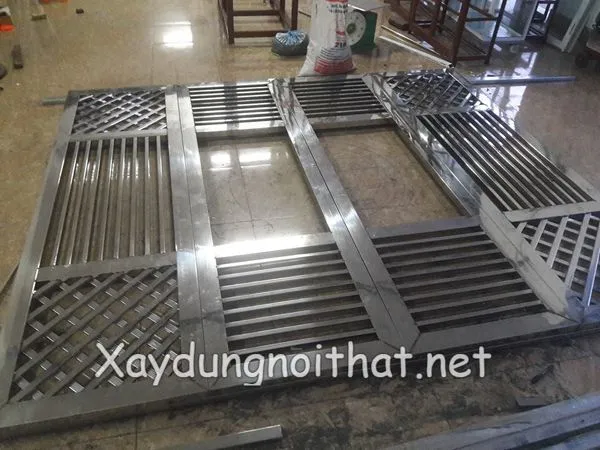 Gia công cửa cổng inox tại xưởng