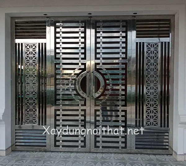 Mẫu cửa inox 4 cánh đẹp