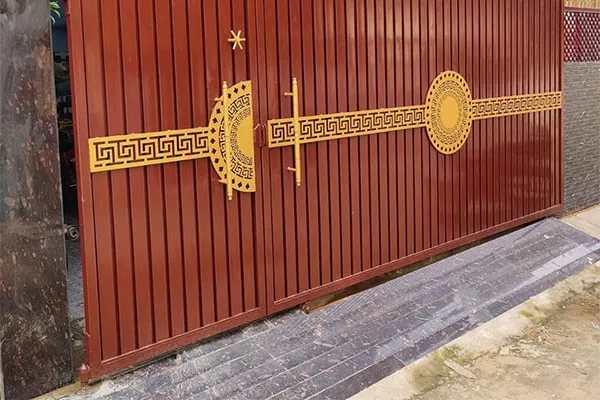 Cửa cổng lùa sắt hộp