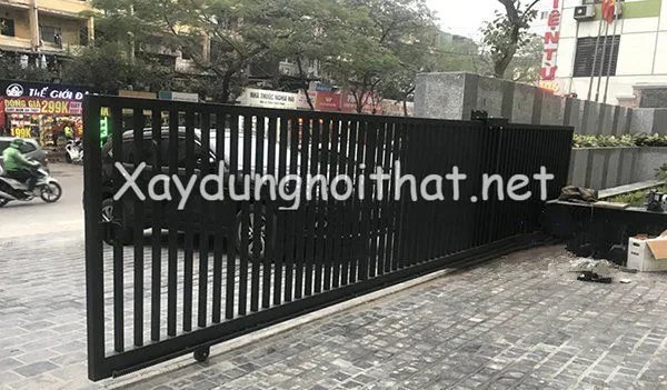 Mẫu cửa cổng sắt lùa cơ quan