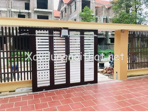 Mẫu cửa cổng sắt lùa đẹp