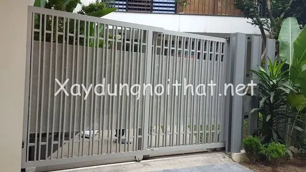 Mẫu cửa cổng sắt lùa đẹp