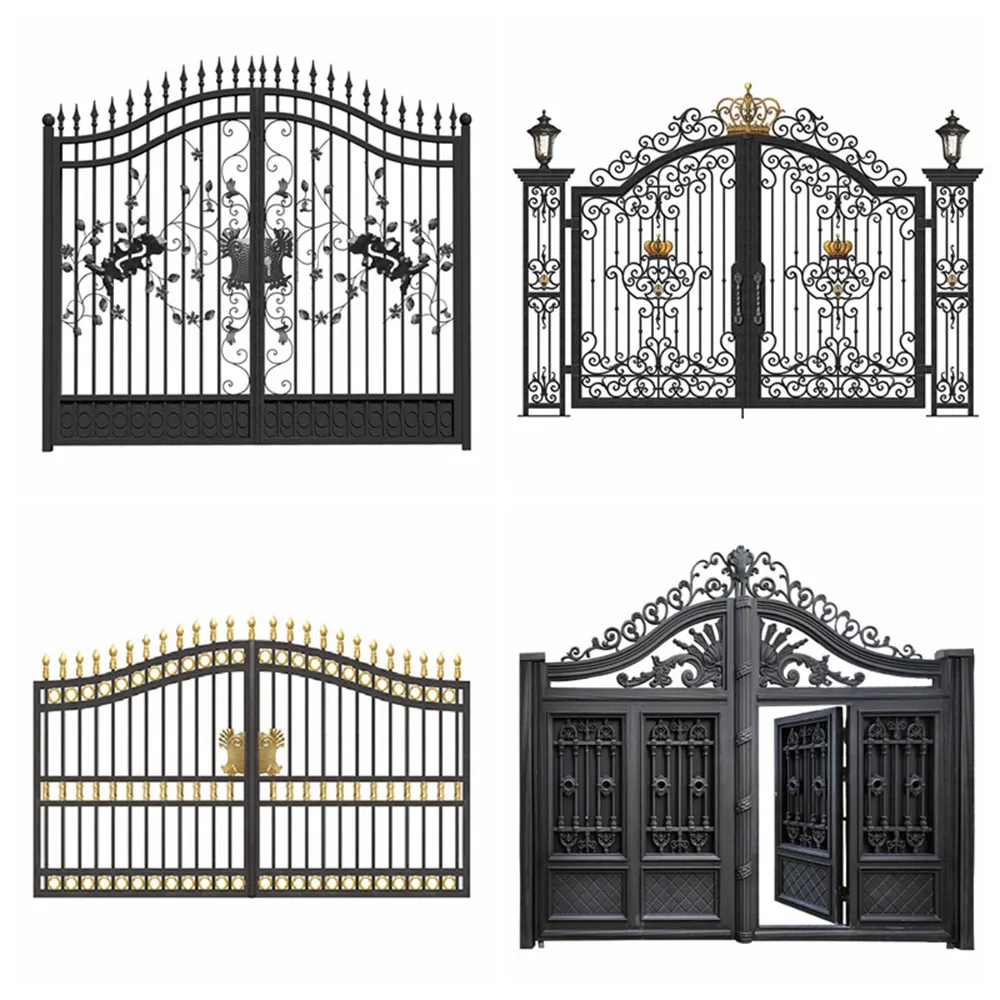 Mẫu cửa cổng sắt mỹ thuật sang trọng