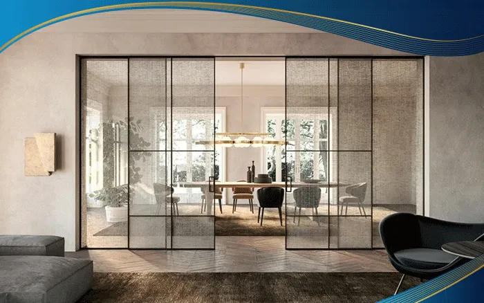 Cửa nhựa lõi thép 4 cánh cách điệu