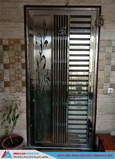 Mẫu Cửa inox 1 cánh cao cấp chất lượng phổ biến nhất 2022
