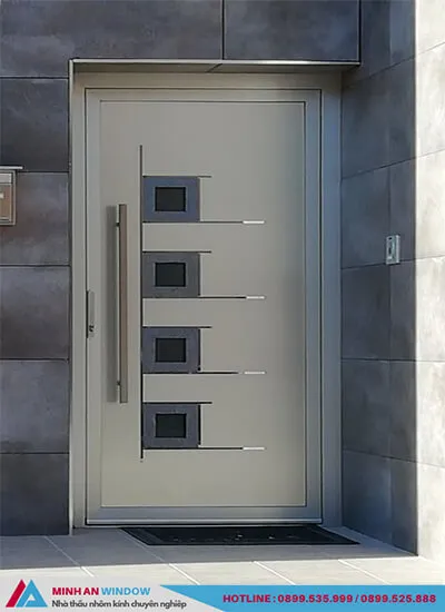 Mẫu Cửa inox 1 cánh cao cấp chất lượng phổ biến nhất 2022 - Mẫu số 13