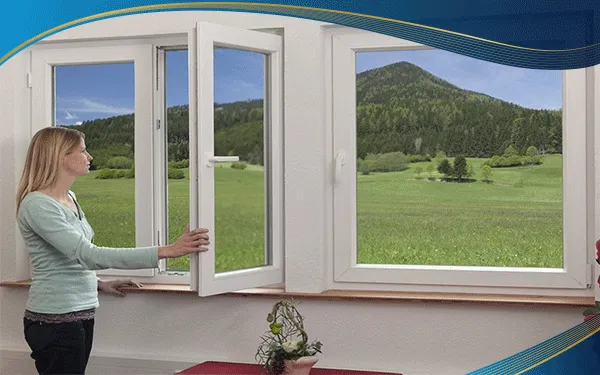 Cửa nhựa lõi thép 2 cánh lắp cửa chính