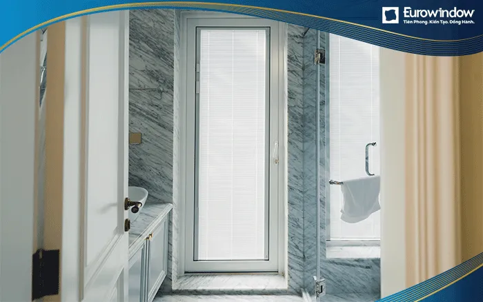 Cửa nhựa lõi thép 1 cánh phù hợp cho nhà vệ sinh