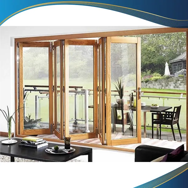 Cửa nhựa lõi thép vân gỗ xếp gấp 4 cánh