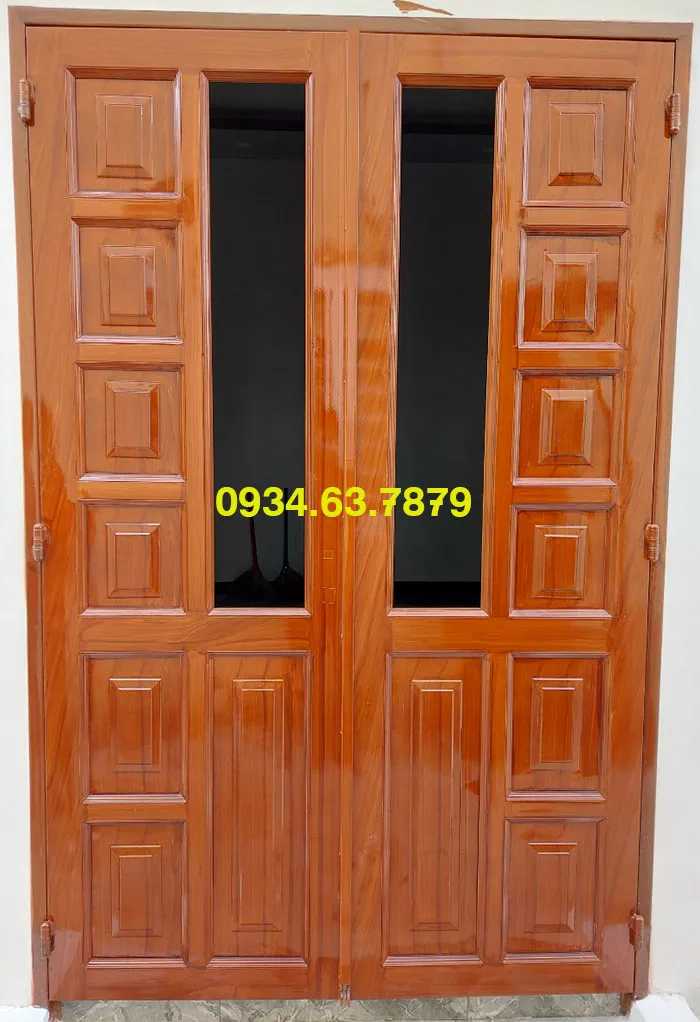 Cửa sắt pano 2 cánh hiện đại