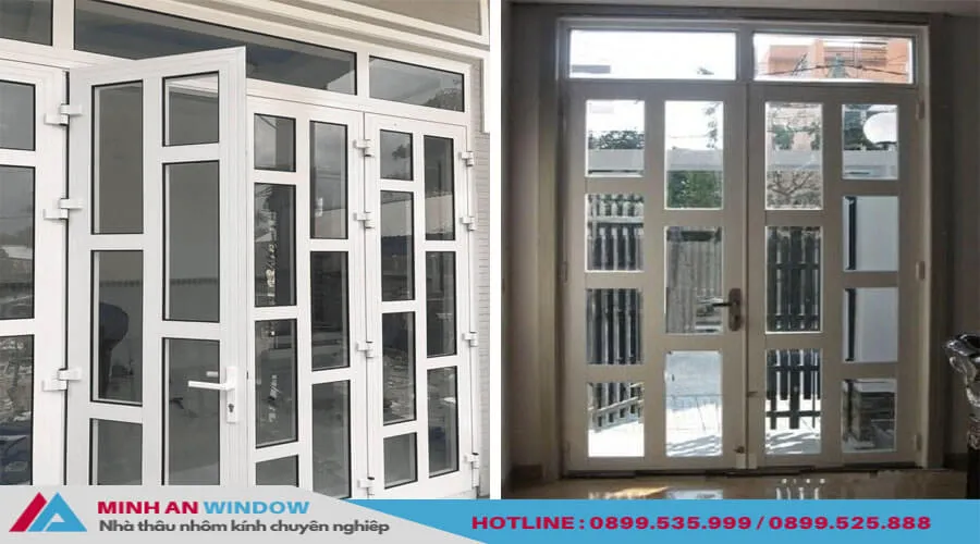 Cửa sắt pano làm cửa ra vào ấn tượng