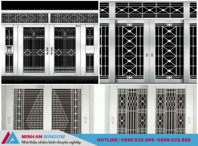 Các mẫu khung bảo vệ cửa sổ inox