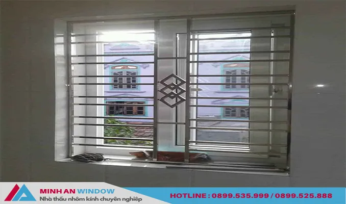 Cửa sổ inox 2 cánh chất lượng cao