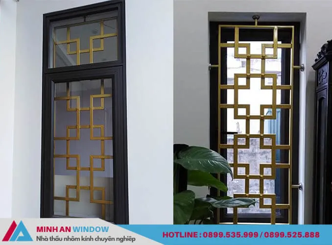 Cửa sổ inox 4 cánh ấn tượng