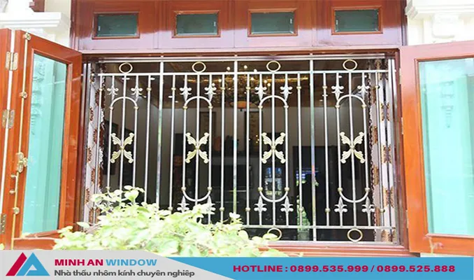 Mẫu Hoa Sắt Cửa Sổ Inox Đơn Giản Hiện Đại