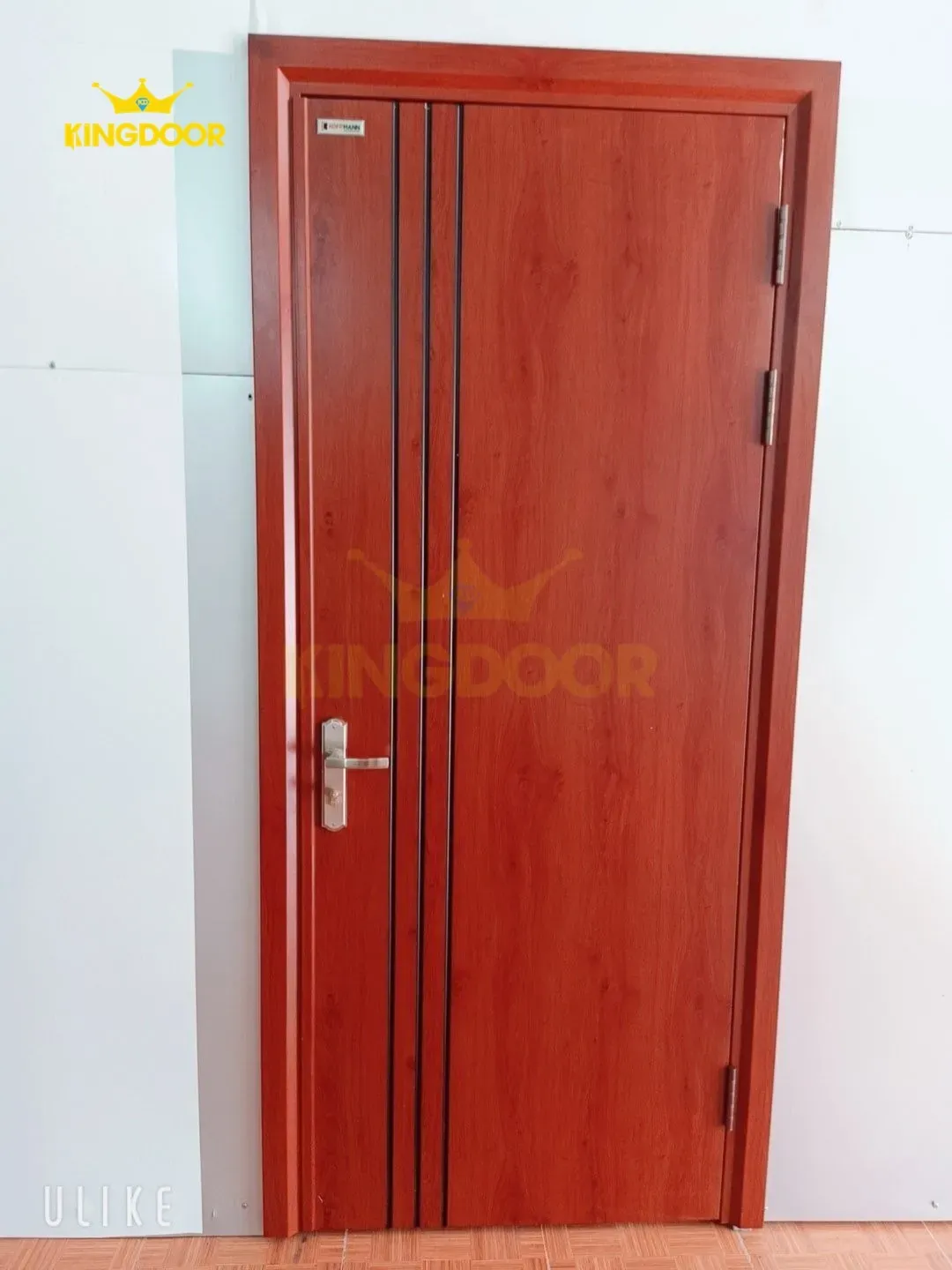 Cửa thép vân gỗ 1 cánh đẹp