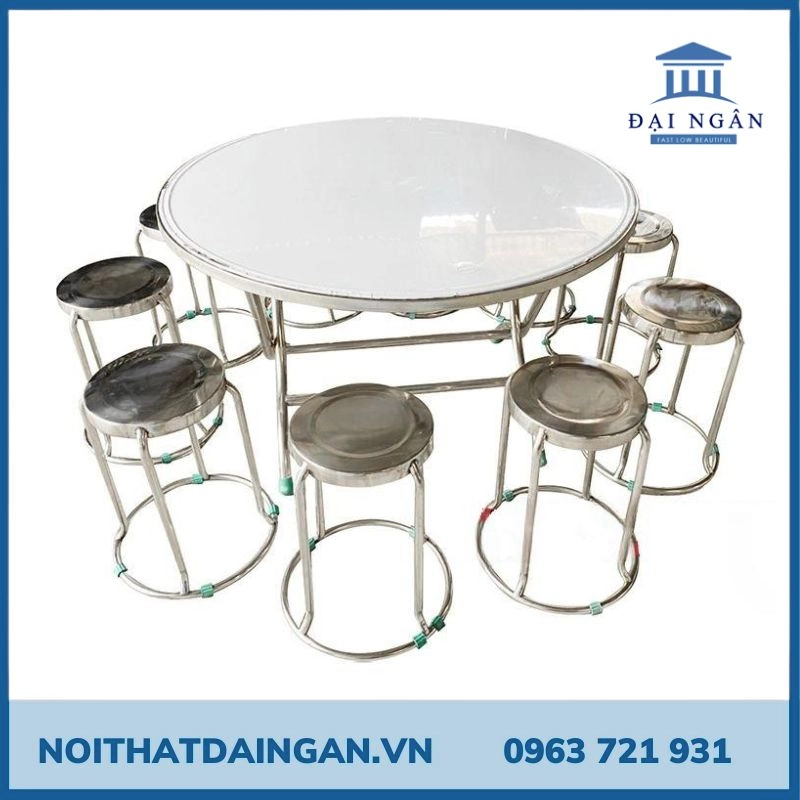 Báo Giá Bộ Bàn Ăn 10 Ghế Inox Giá Rẻ Chất Lượng Cao Tại TPHCM