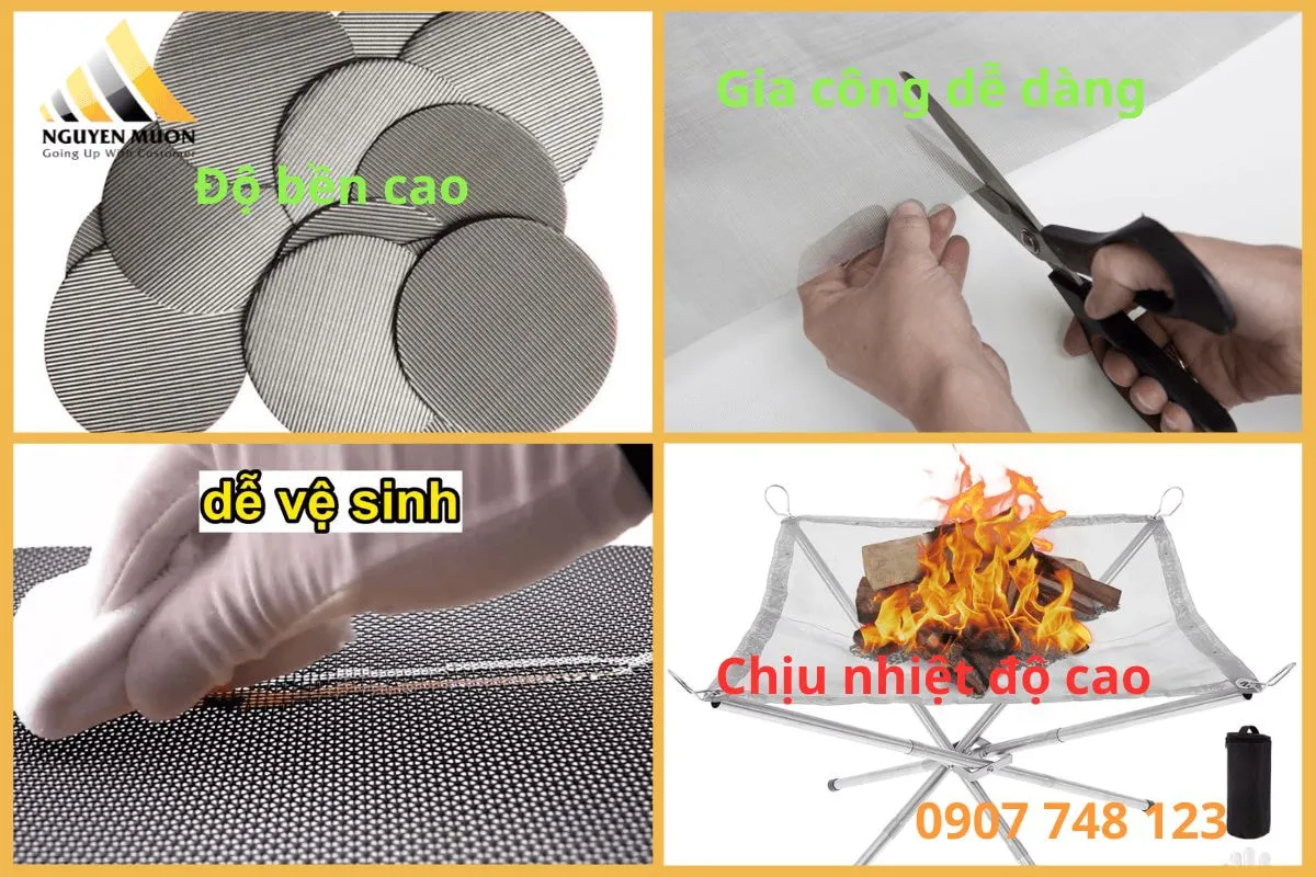 Đặc điểm lưới inox mịn
