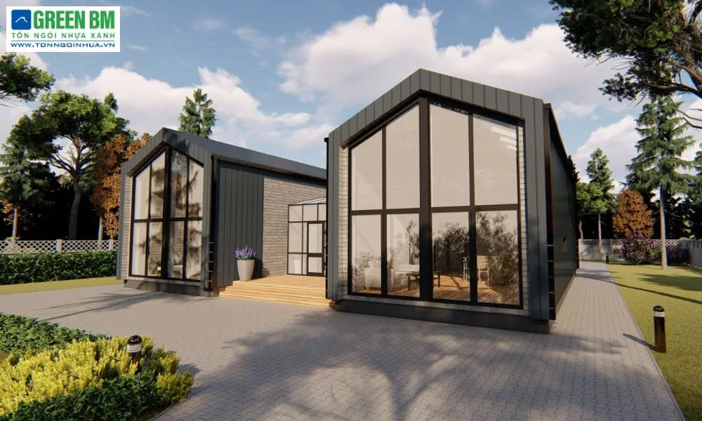 Đặc điểm và cấu tạo nhà cấp 4 khung sắt mái tôn