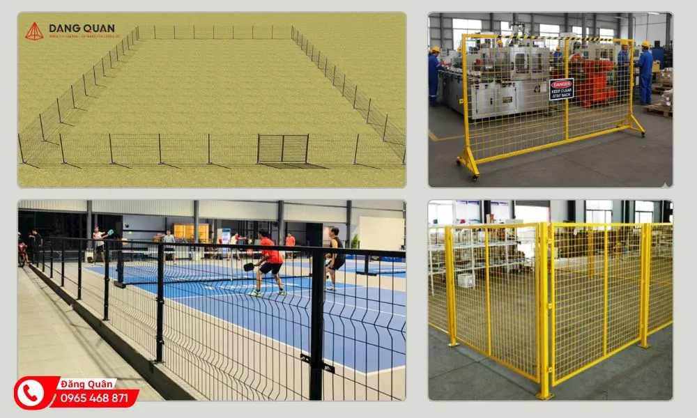 Đăng Quân giới thiệu ứng dụng hàng rào lưới thép hàn