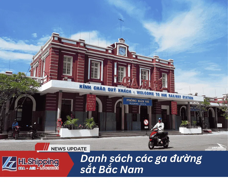 Danh sách các nhà ga trên tuyến đường sắt