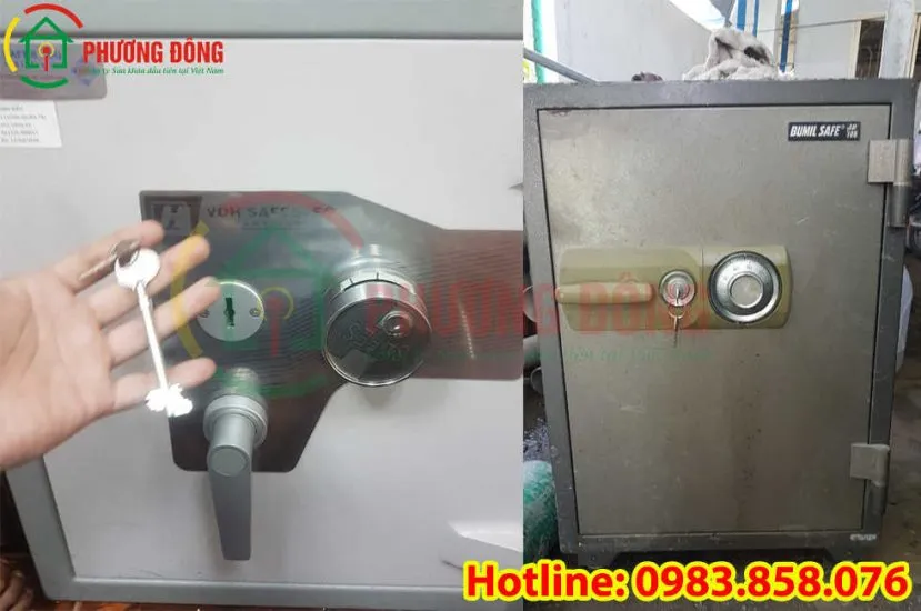 Đánh chìa khóa két sắt khi bị mất hết chìa