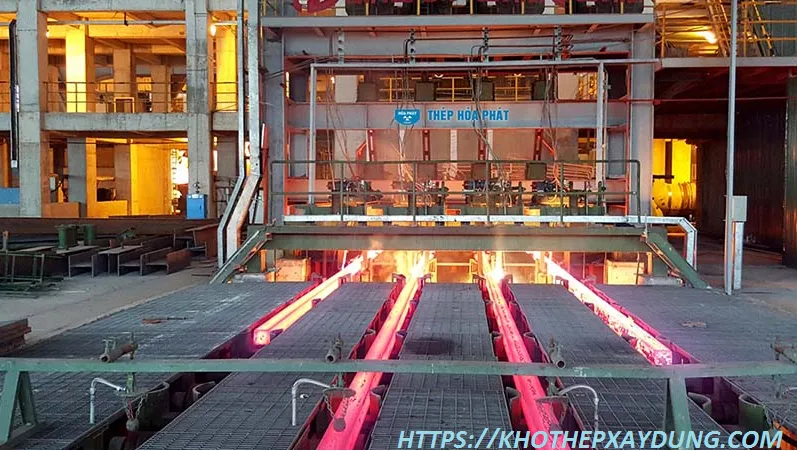 Dây chuyền sản xuất thép Hòa Phát cực kỳ hiện đại