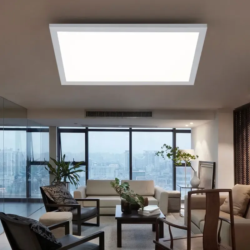 Trần bê tổng sử dụng đèn panel