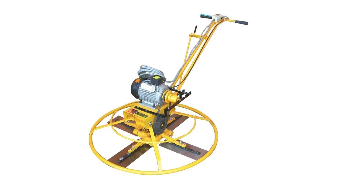 Máy xoa nền bê tông chạy điện phù hợp cho không gian làm việc kín