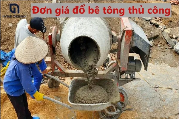 Đơn giá đổ bê tông tay
