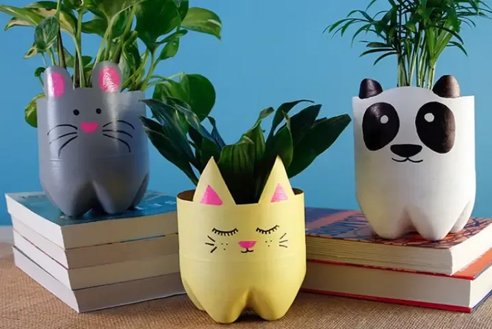 Chai nhựa tái chế làm đồ chơi chạy bộ