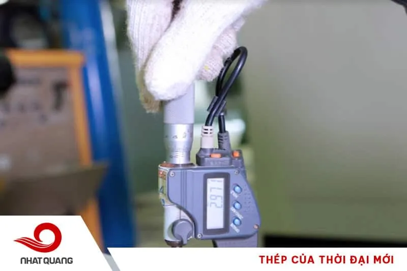 Đo kích thước ống bằng công cụ trực quan