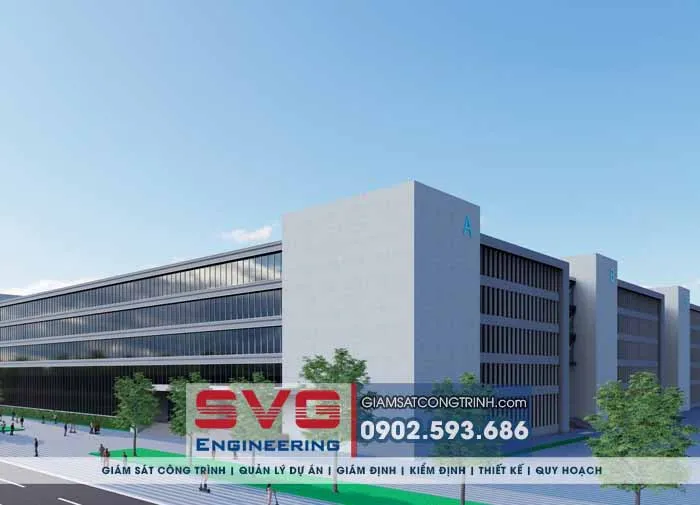 Mẫu 1 - Thiết kế nhà xưởng nhà máy khu công nghiệp