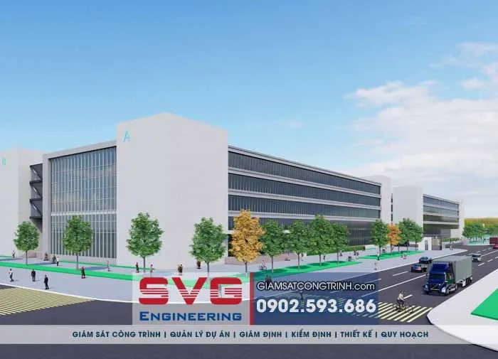 Mẫu 1 - Thiết kế nhà xưởng nhà máy khu công nghiệp