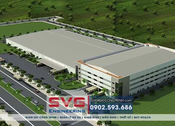 Mẫu 3 - Thiết kế nhà xưởng nhà máy khu công nghiệp