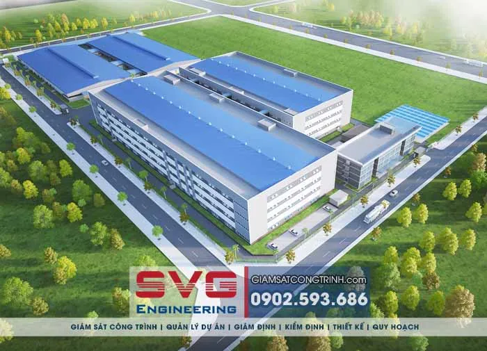 Mẫu 4 - Thiết kế nhà xưởng nhà máy khu công nghiệp