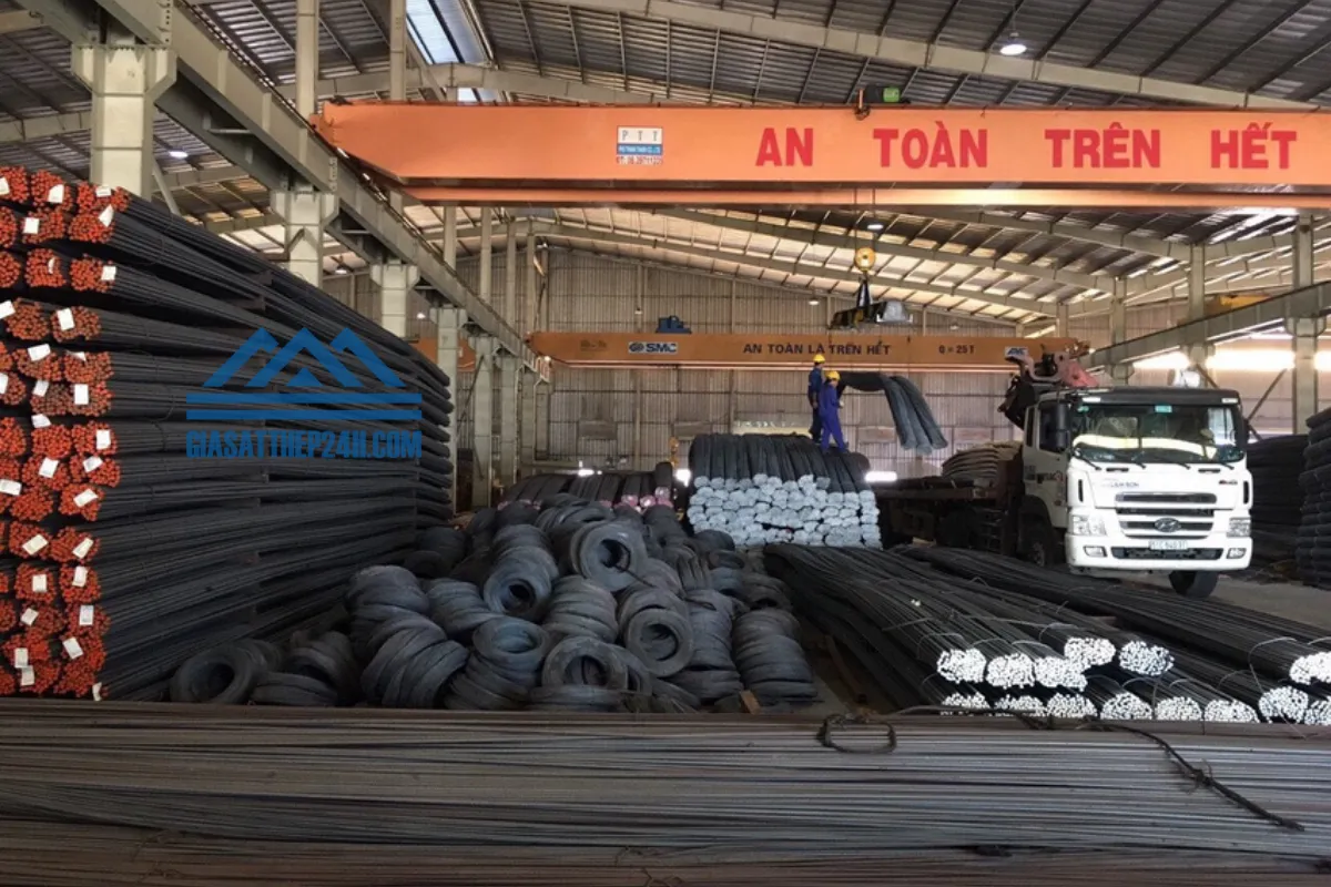 Hệ thống cơ sở cung cấp thép Việt Úc của Giá Sắt Thép 24h