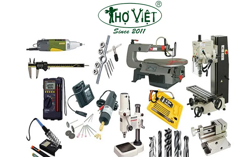 Dụng cụ chuẩn bị trước thi công lắp kính cường lực vào cửa sắt