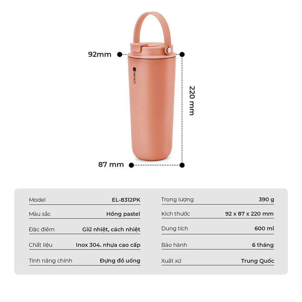 Sự đa dạng về màu sắc của dòng ly giữ nhiệt inox 304