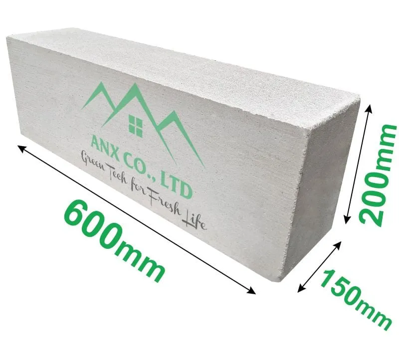 Sử dụng thước đo chuyên dụng để kiểm tra kích thước viên bê tông nhẹ