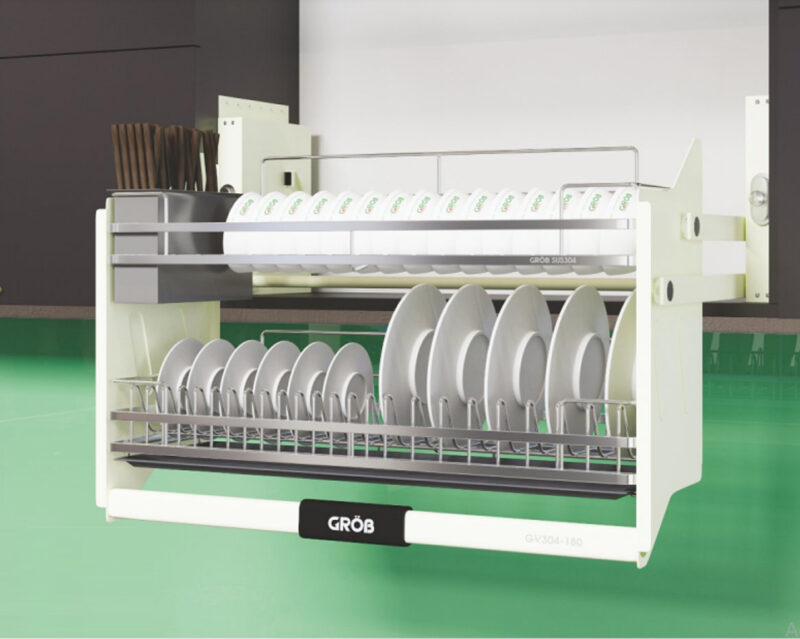 Giá Để Bát Đĩa Inox 2 Tầng: Giải Pháp Lưu Trữ Tối Ưu Cho Gian Bếp Hiện Đại