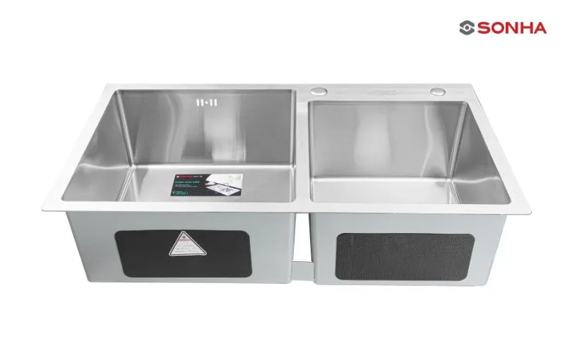 Sản phẩm bồn rửa chén inox của Sơn Hà với chất lượng cao và thiết kế hiện đại
