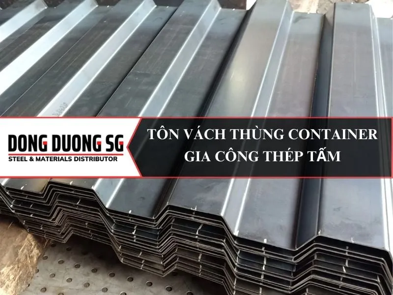 Gia công chấn tôn vách thùng container
