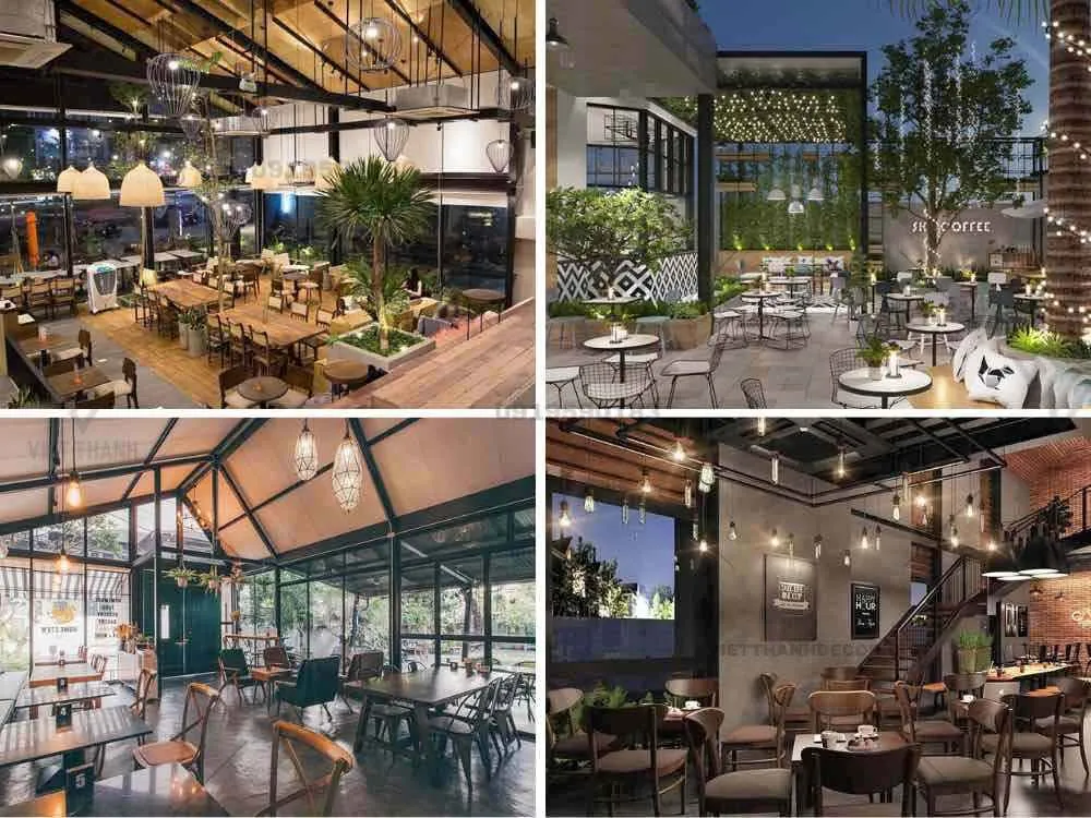 Báo giá thi công quán cafe khung thép trọn gói chi tiết 2024