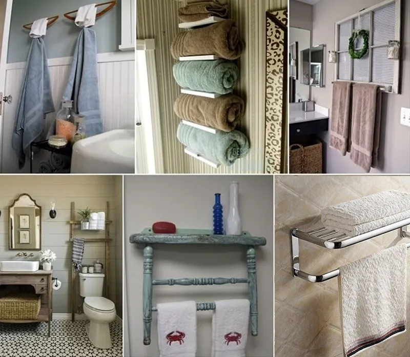 Giá treo đồ nhà tắm inox 304 đa năng với kệ và móc tích hợp