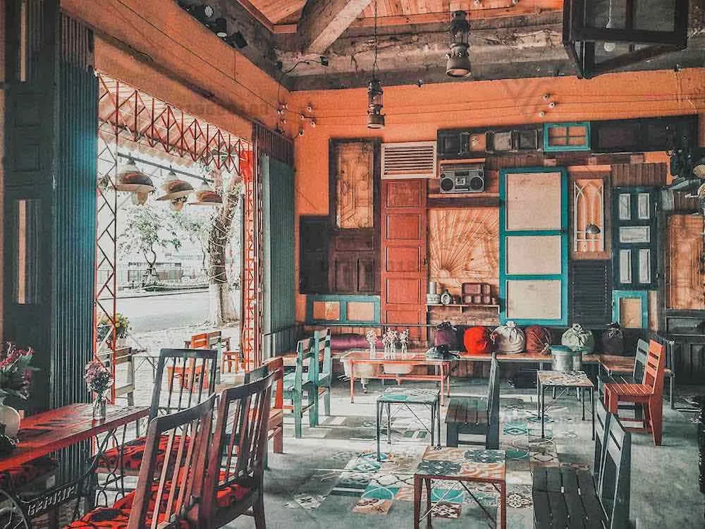 Báo giá xây quán cafe khung thép phong cách Vintage