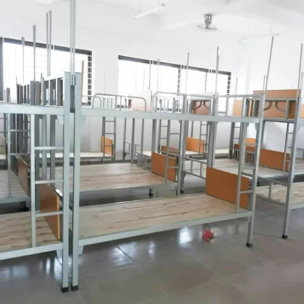 Giường sắt 2 tầng có bàn học