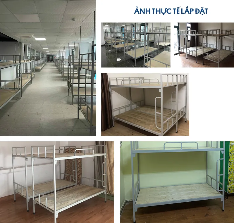 Cận cảnh giường sắt Govi thực tế