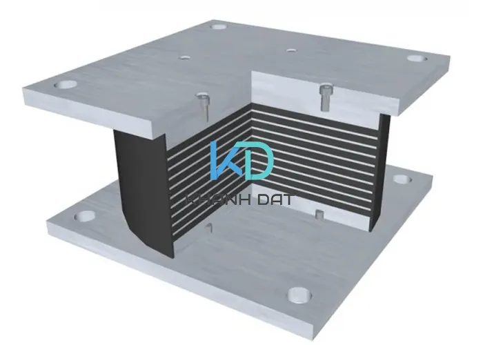 Cấu tạo gối cầu cao su cốt bản thép
